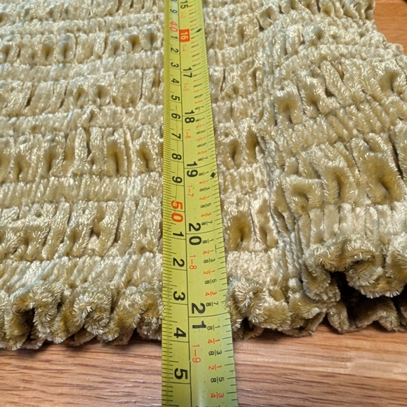 Anthropologie Gold Velvet Top,XL - Picture 5 of 8